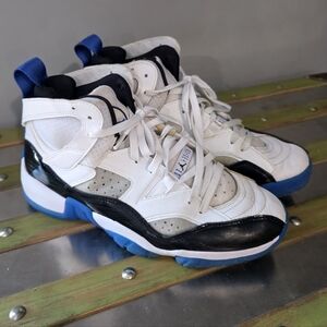 Jordan White and Blue Athletic High-Tops